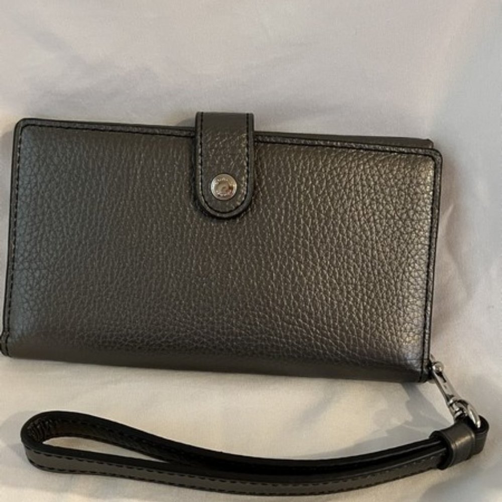Coach Leather Wristlet